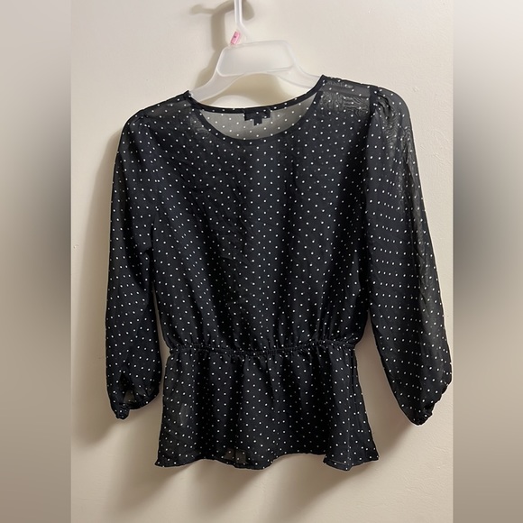 Lily Rose Sheer Polka-Dot Top🔥 - Picture 2 of 6